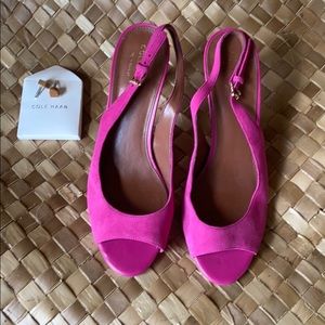 Cole Haan pink suede shoes